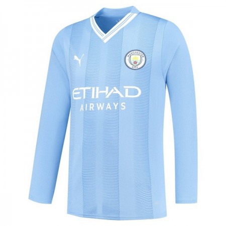 Fotbalové dres Manchester City 2023-24 Domácí Dlouhý Rukáv